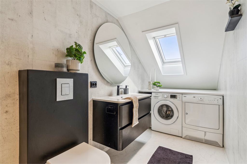 Opplegg for vaskemaskin.