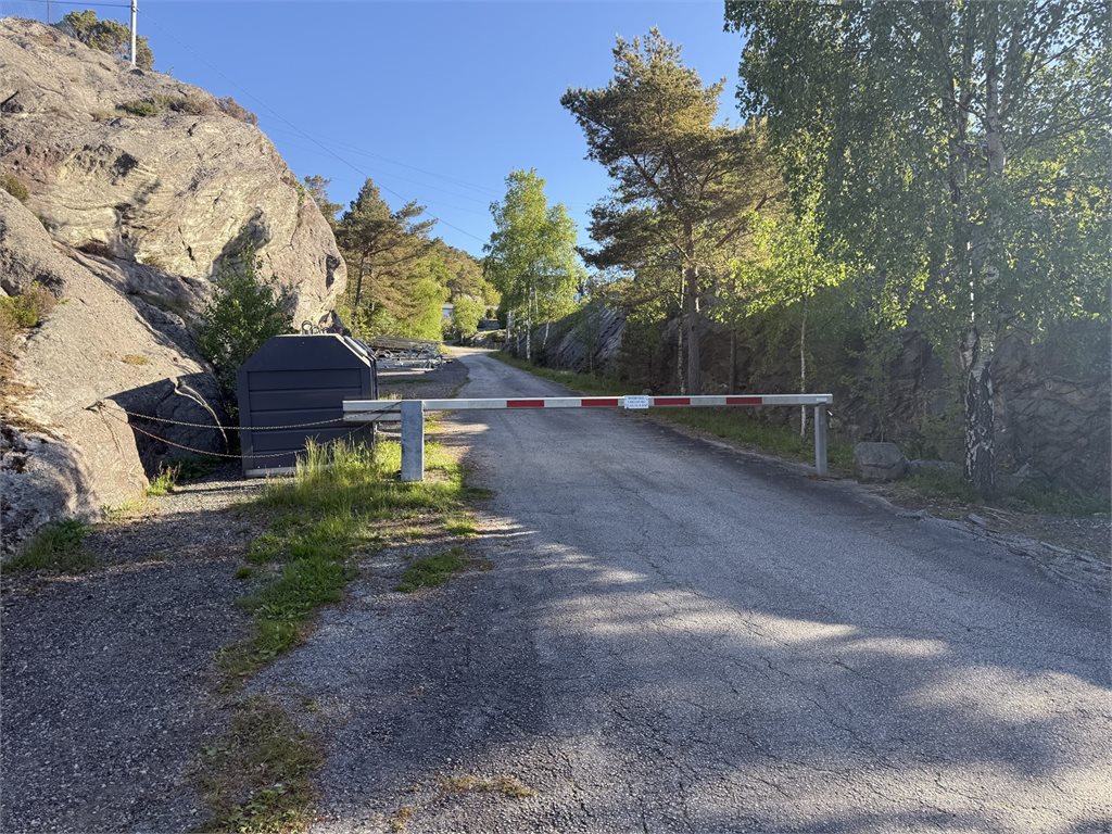 Adkomst med bom – skjermet og privat hyttefelt