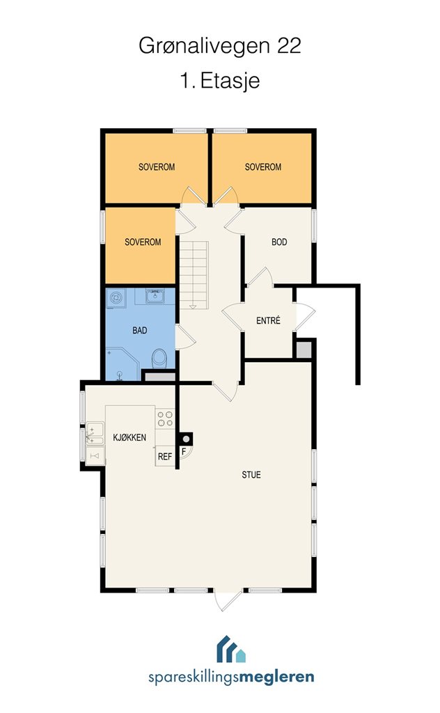 Gronalivegen 22 Plan_1etg_2D