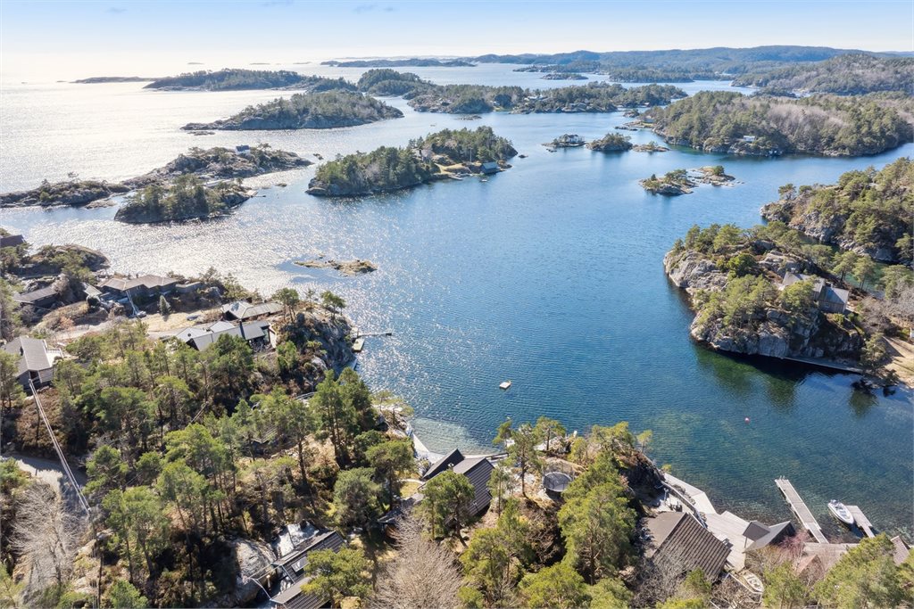 Muligens Norges fineste skjærgård i forlengelse av eiendommen 