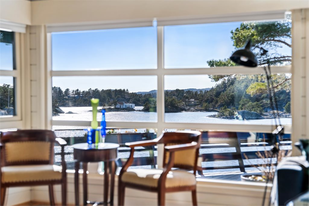 Utsikt fra hovedhytten 