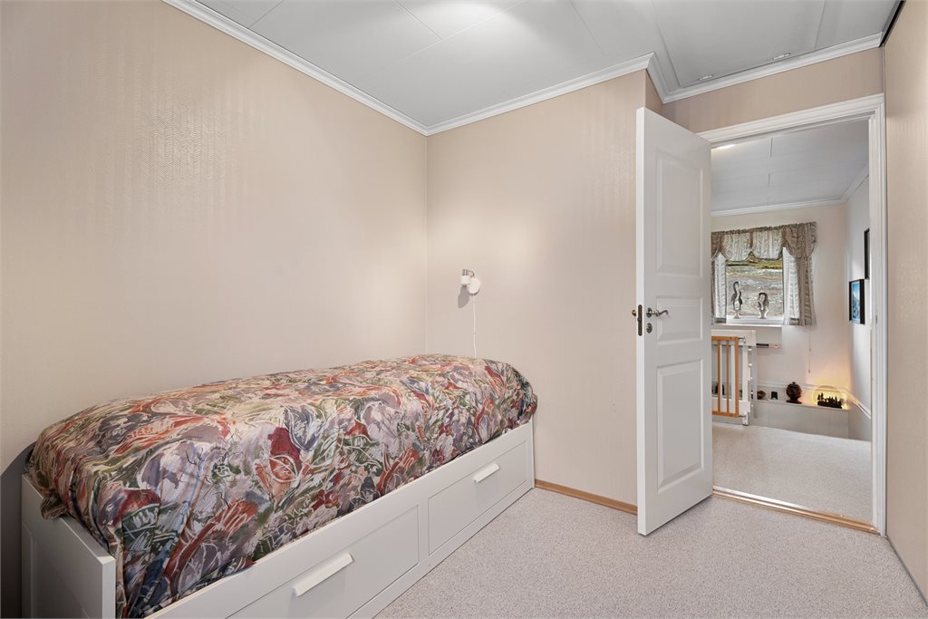 Soverom med adkomst til kaldloft