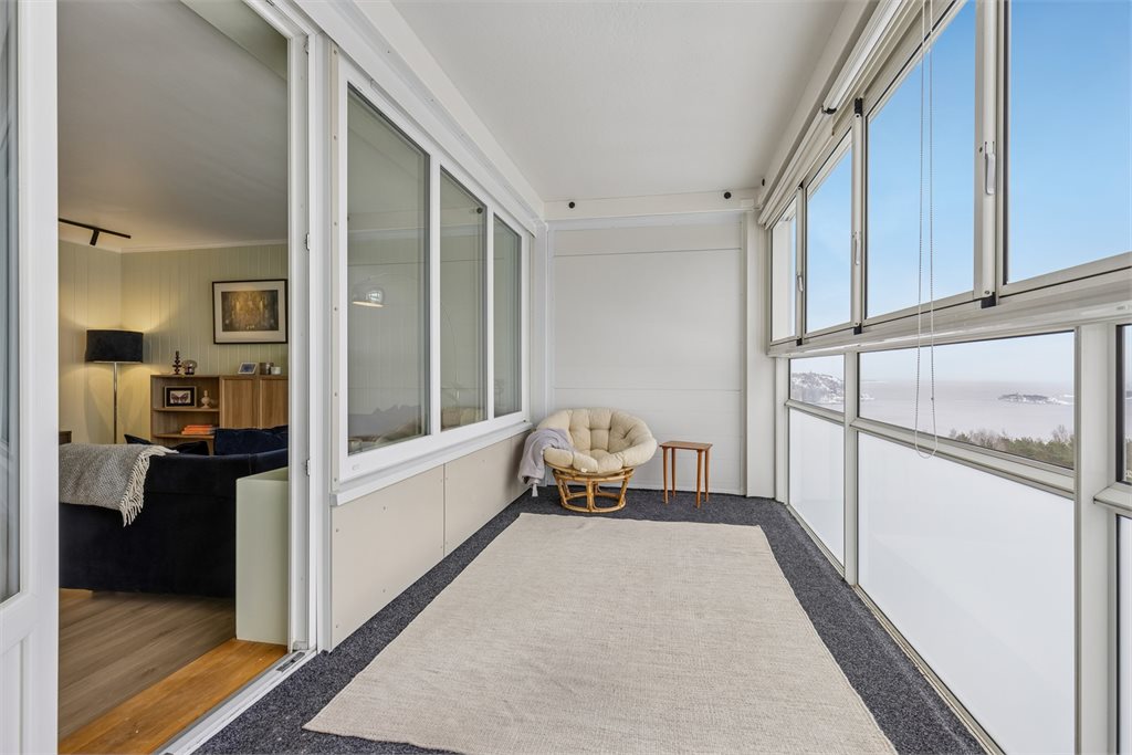 Balkongen måler hele 11 kvm