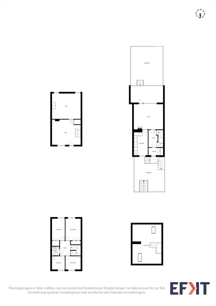 Plantegninger samlet oversikt.