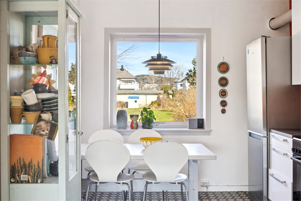 Kjøkkenet har et tidløst uttrykk og mulighet for enkel oppgradering ved behov.