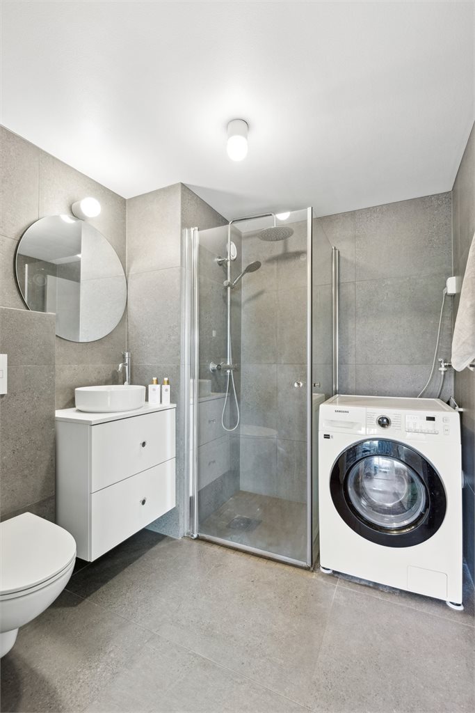 Det er opplegg for vaskemaskin.