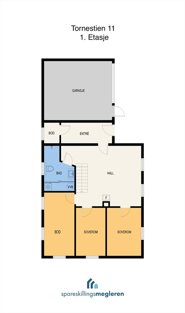 Plantegning 1 etasje.