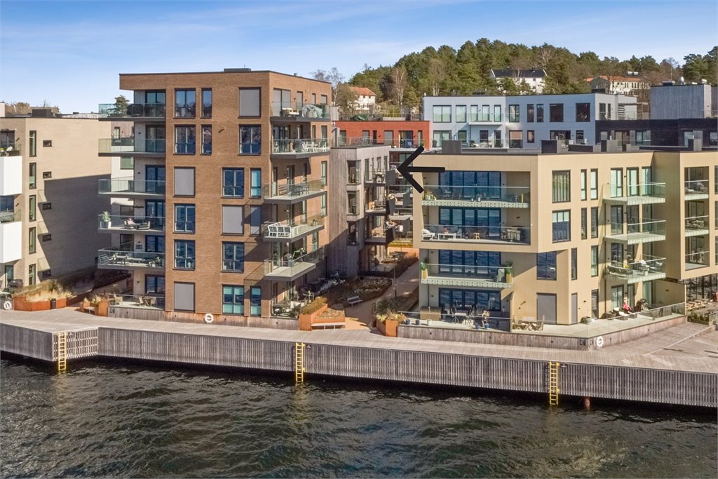 Sentral selveierleilighet i Kanalbyen med to soverom.