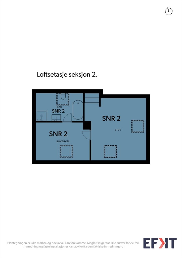 Plantegning - 
Loftsetasje
