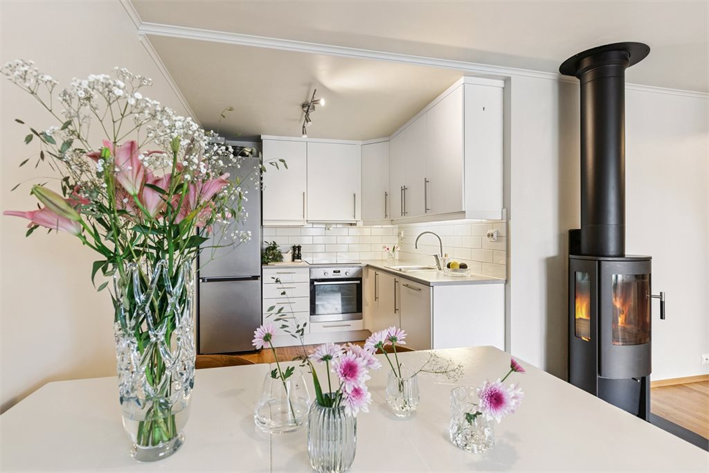 God plass til spisebord.