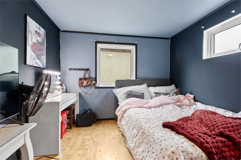 Soverom i utleiedel med plass til dobbeltseng