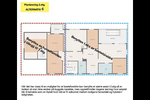 Planløsning 2.etg. alternativ 4
