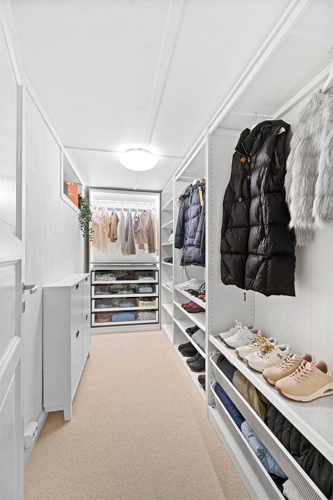 Bod innredet som walk-in.