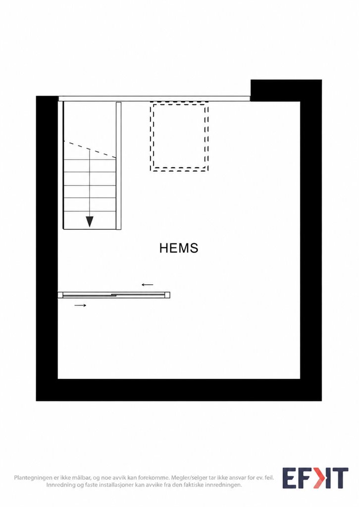 Hems som gir en smart og arealeffektiv løsning for soveplass.