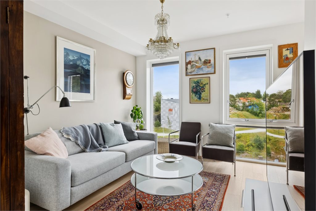 Det siste soverommet er innredet som tv-stue 