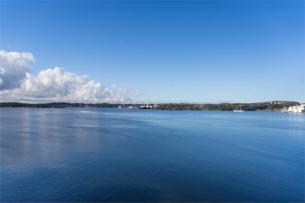 Utsikt fra felles takterrasse