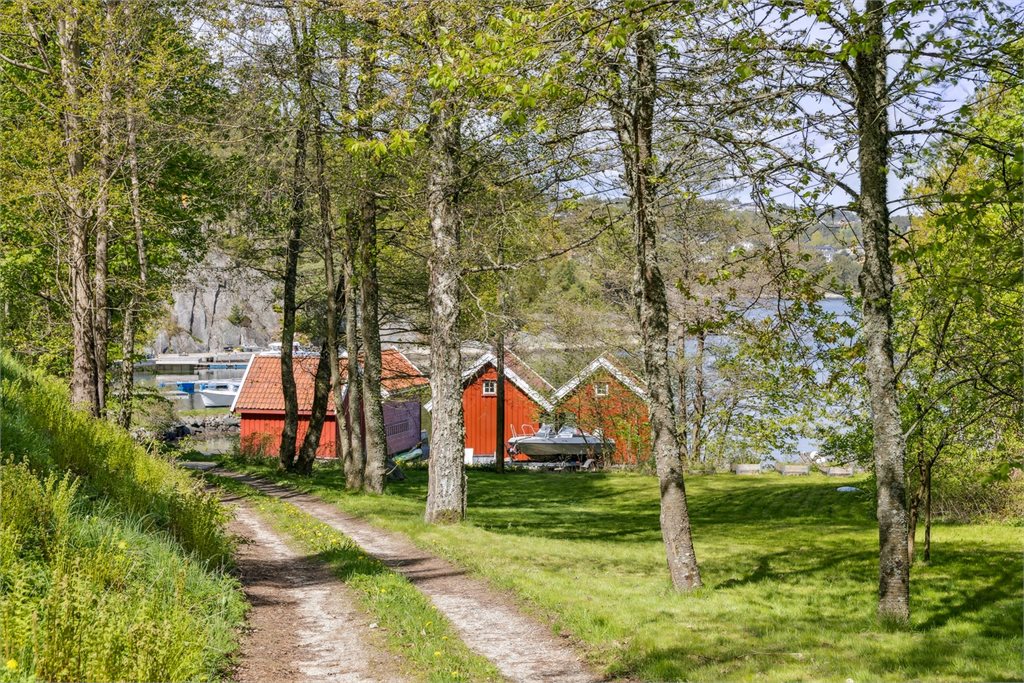 Veien ned til båtplassen