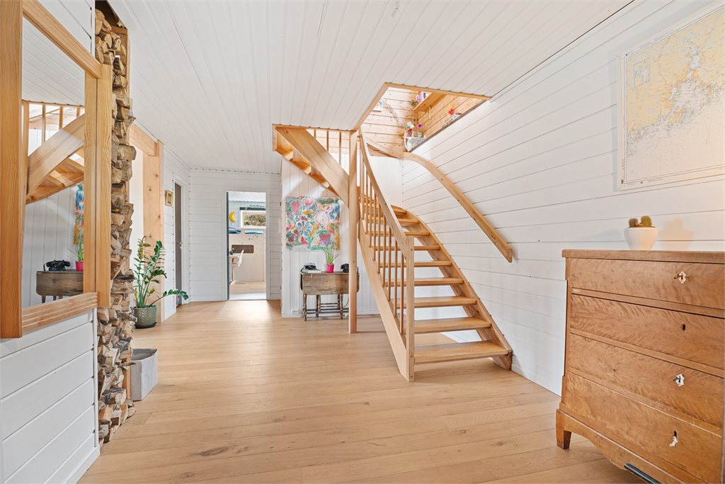 Lys og åpen gang som gir et godt førsteinntrykk.
